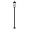 Z-Lite Gannon 3 Light Outdoor Post Mounted Fixture, 10in. W x 100.5in. H, Black 5008PHBR-5012P-BK - alternate 4